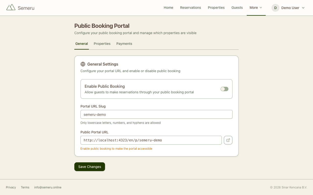 Your own branded booking portal