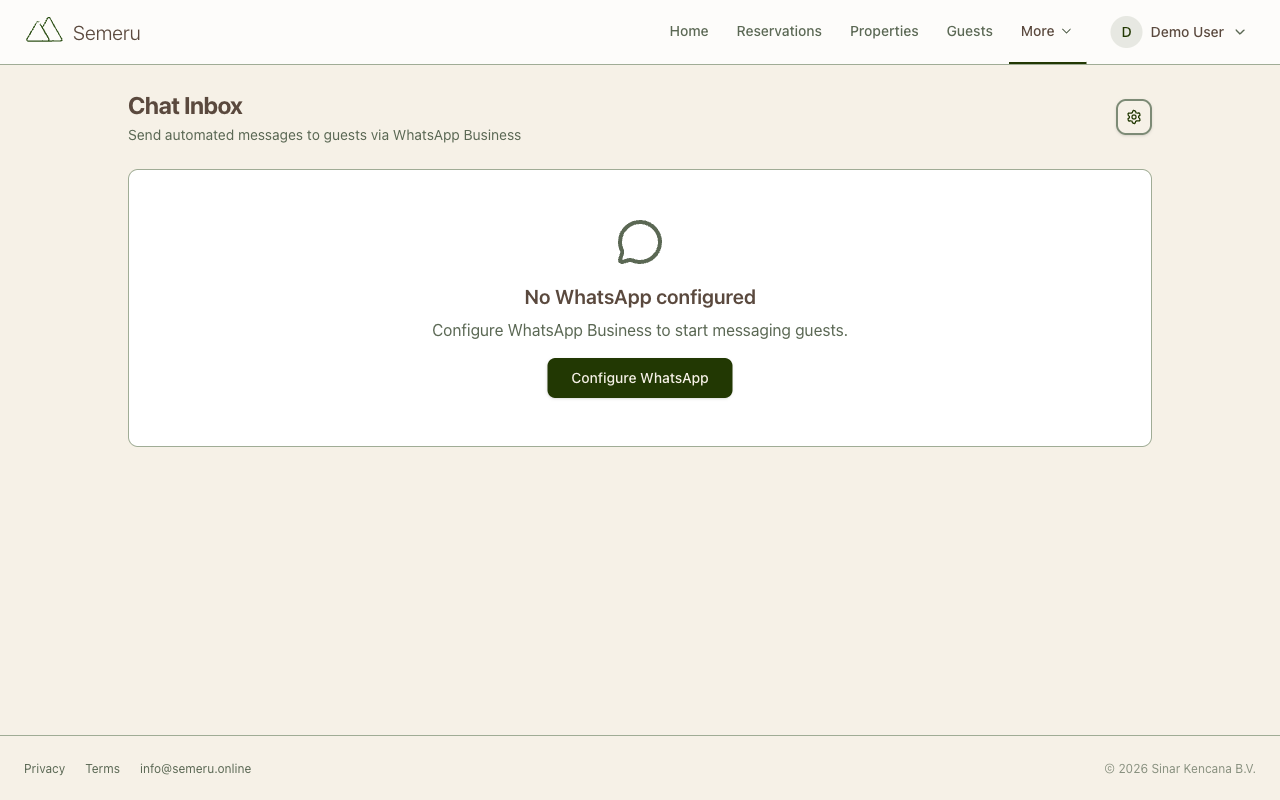 WhatsApp Business integration